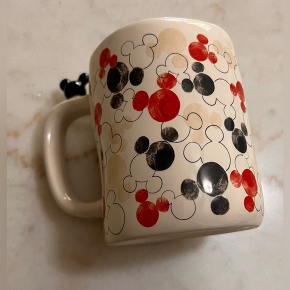 Rae Dunn x Disney Multi Colored Mouse Print Coffee Tea Mug  ENJOY - Picture 4 of 6